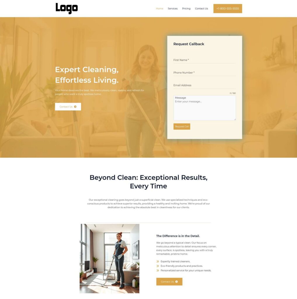 Home - Milan - Amber - Cleaning Service