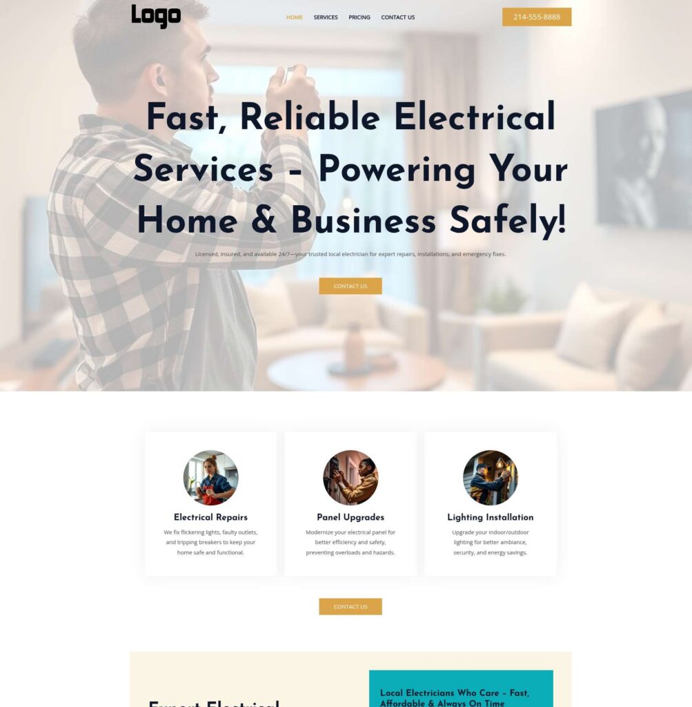 Home - Savannah - Amber - Electrician